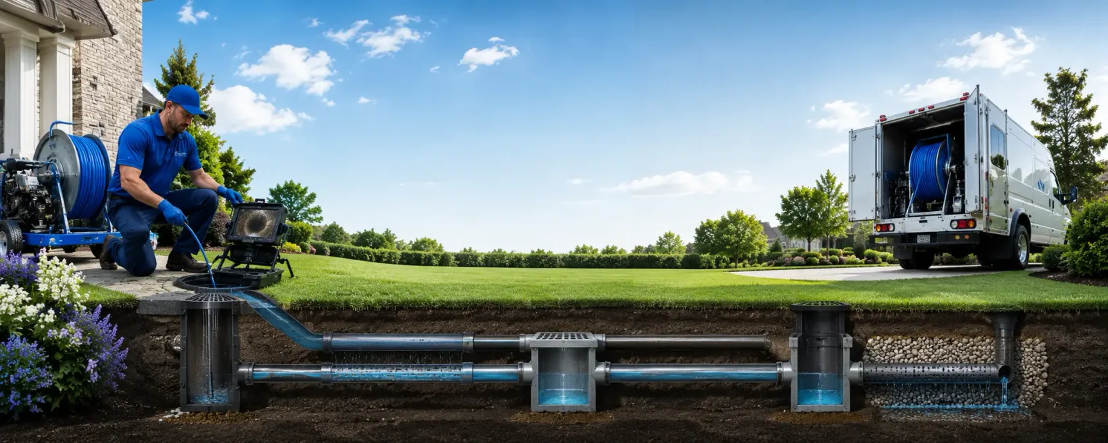 Outdoor drain cleaning information for Harford, PA